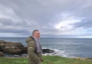 Jorge López visitando nuestra Diócesis