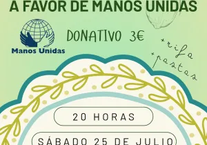Tarde solidaria a favor de Manos Unidas