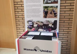 Stand informativo con folletos