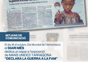 Diari Més sobre exposició de Mans Unides a Ateneu Juvenil de Cambrils