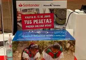 Huchas en las oficinas del Banco Santander