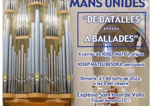 Concierto de órgano y percusión en Valls