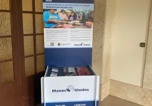 Seminario de Pamplona: stand del proyecto de Bolivia financiado por el Ayuntamiento de Pamplona