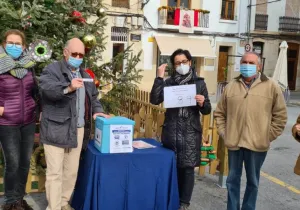 Sorteo Solidario en la comarcal de Benissa de Manos Unidas Valencia.