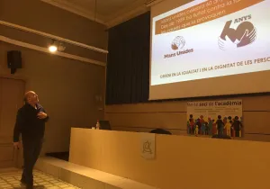 Charla en la Academia Católica, campaña 60