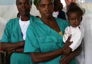 Enfermeras de pediatría de Angola