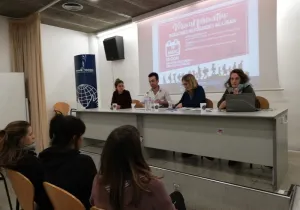Ponentes en el "Aperitivo formativo", en la UAB