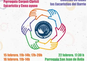 Calendario de actividades del Arciprestazgo de Las Fuentes a beneficio de Manos Unidas