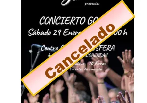 Cartel concierto de Gospel  en Alcobendas a beneficio de Manos Unidas