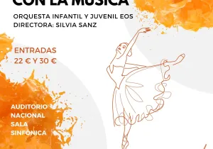 Cartel del concierto "En Danza con la Música" en el Auditorio Nacional