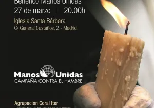 cartel del concierto benéfico "In Memoriam" a beneficio de Manos Unidas