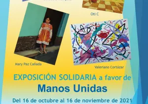 Cartel Exposición Solidaria del Club Social Santo Domingo a favor de Manos Unidas