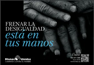 Cartel de la campaña 2023 de Manos Unidas