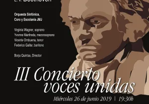 Cartel de III Concierto Voces Unidas de la Orquesta de la JMJ