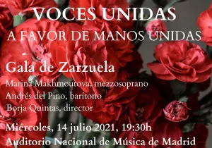 Cartel IV Concierto Voces Unidas de la orquesta sinfónica de la JMJ