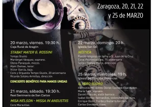 Cartel del Ciclo Música Sacra en Zaragoza. 2026