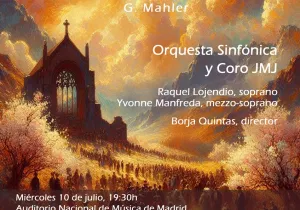 Cartel del VII concierto Voces Unidas de la orquesta de la JMJ a favor de Manos Unidas