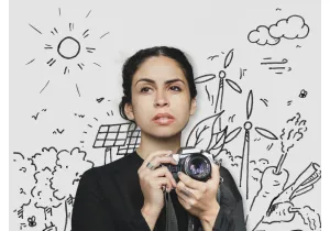 Cartel del concurso "Inspira el cambio a través de tu objetivo #INspireChange"