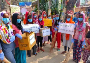 Actividades para las niñas del extrarradio de la ciudad de Patna (India). Foto:Manos Unidas 