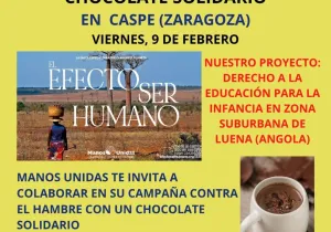 Chocolate solidario en Caspe