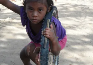 Niña wayuu de Manaure