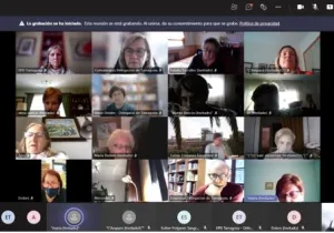Reunión virtual de voluntarios y voluntarias de Manos Unidas