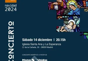 Cartel del Concierto de Navidad 2024 de Manos Unidas Madrid