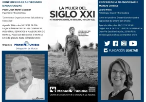 conferencia manos unidas murcia 60 aniversario