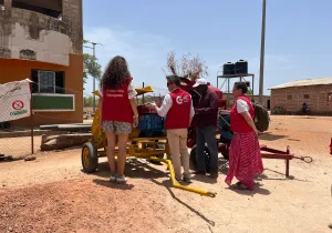 Visita de la agencia de cooperación a Bignona