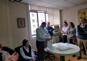 Homenaje a Gregorio por su tarea como Delegado de Manos Unidas Madrid