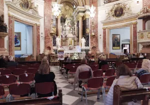 Misa en la Basílica de la Virgen delos Desamparados en el Día del Ayuno Voluntario. Manos Unidas Valencia