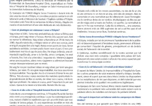 Testimonio de primera mano del trabajo de Manos Unidas