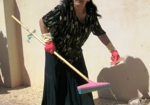 Mujer iraquí en un cursillo de medioambiente.