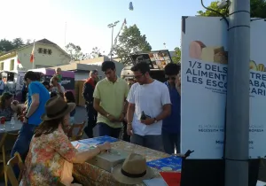 Zona donde se podían adquirir los tickets para consumir en los food trucks