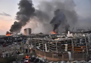 Explosión en Líbano. Foto tomada de Associated Press