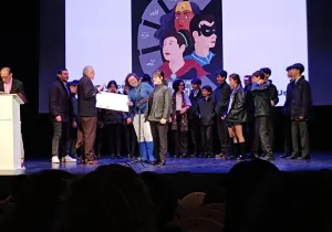 Entrega al colegio San Patricio El Soto de Madrid del 2º premio del Festival de Clipmetrajes de MU en la Comunidad de Madrid