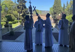 Visita del Ángel de Aralar en el Seminario