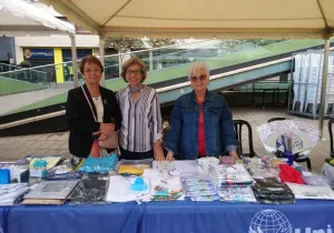 Mesa sensibilización en la Feria Solidaridad de Vila-Real. 2019