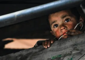 Niños en riesgo de desnutrición en Guatemala