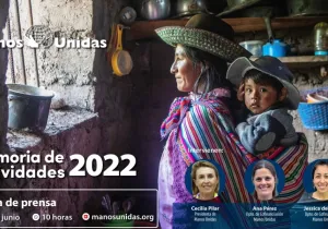 Cartel Rueda de Prensa de la Memoria de Manos Unidas 2022