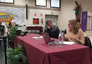 Silvia Caparrós, durante su intervención en los Salesianos de Badalona