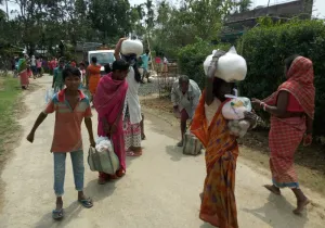 Entrega de ayuda de emergencia en Patna_Foto:Manos Unidas/Jesuitas