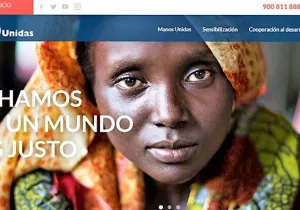 Portada nueva web de Manos Unidas 