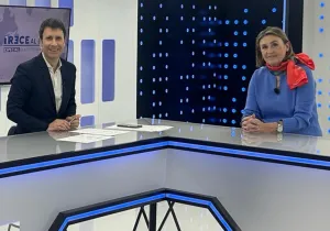 José Luis Pérez y Cecilia Pilar Gracia, momentos antes del inicio del programa. | Imagen: Rosa María Granero