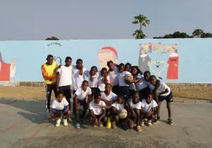 Escuela deportiva de la Fundación Real Madrid en Angola