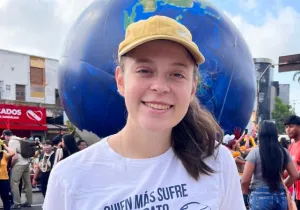 Belén Gutierrez, voluntaria comprometida con la defensa del medio ambiente. Fotografía: Manos Unidas