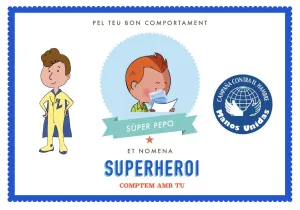Diplomas de superhéroe para los alumnos