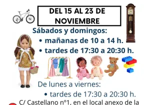 Cartel rastrillo solidario en Basílica - Parroquia de Santa Engracia
