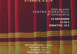 Cartel Concierto Solidario "Coros y romanzas de Zarzuela"