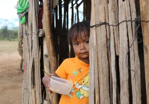 Niño indígena wuayú. Foto: Manos Unidas/María José Pérez